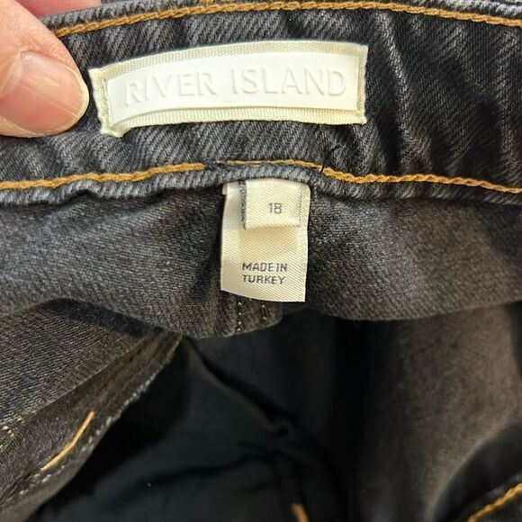 River island Denim Edition Ri O door luxe collection jeans 14 short NWT - Picture 12 of 13